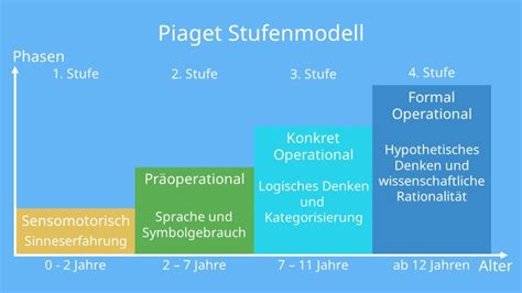 piaget kognitive entwicklung beispiele